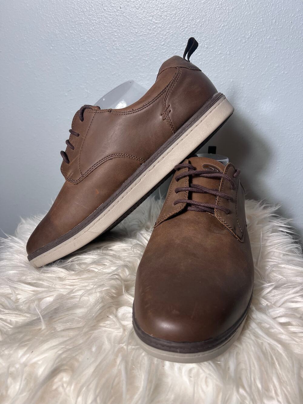 Dr Scholls Mens Dress Shoe Sz 13 Declan Gel Cushion Oxford Brown Advance Comfort